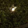 Star Solar Lights Outdoor Garden - Crackle Glass Globe Metal Garden Stakes Lights Waterproof Solar Decorative Lights for Patio, Lawn, Pathway, Yard (1 Pack)