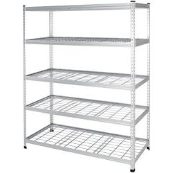 Amazon Basics Heavy Duty Storage Shelving Unit - Single Post, High-Grade Aluminum