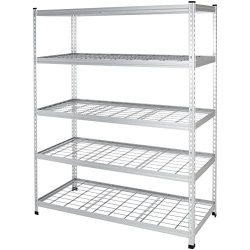 Amazon Basics Heavy Duty Storage Shelving Unit - Single Post, High-Grade Aluminum