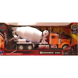 NewRay Kenworth W900 Cement Mixer in White 1:32 Scale Moving Parts Diecast Metal and Plastic