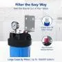 Express Water Whole House Water Filter – Home Water Filtration System – Sediment Filter – includes Pressure Gauge, Easy Release, and 1” Inch Connections Express Water Whole House Water Filter – Home Water Filtration System – Sediment Filter – includes Pressure Gauge, Easy Release, and 1” Inch Connections