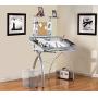 Studio Designs Futura Tower, Silver/Blue Glass