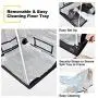 iPower 60''x120''x78'' 5’ x 10’ Mylar Hydroponic Water-Resistant Grow Tent with Observation Window and Removable Floor Tray, Tool Bag for Indoor Plant Seedling, Propagation, Blossom, etc iPower 60''x120''x78'' 5’ x 10’ Mylar Hydroponic Water-Resistant Grow Tent with Observation Window and Removable Floor Tray, Tool Bag for Indoor Plant Seedling, Propagation, Blossom, etc