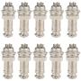 Clyxgs Aviation Plug Connector 4-Pin Male Female Panel Metal Wire Panel Connector 16mm Socket 10PCS