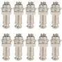 Clyxgs Aviation Plug Connector 4-Pin Male Female Panel Metal Wire Panel Connector 16mm Socket 10PCS