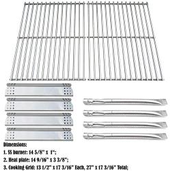 Direct Store Parts Kit DG145 Replacement for Sunbeam, Nexgrill, Grill Master 720-0697 Gas Grill Parts Kit (Stainless Steel Burner + Stainless Steel Heat Plate + Solid Stainless Steel Cooking Grid)