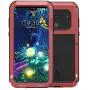 Simicoo Compatible with LG V60 ThinQ Metal Bumper Military Rugged Case with Screen Protector Silicone Full Body Hybrid Solid Shockproof Heavy Duty Tough Back Cover Compatible with LG V60 ThinQ(Red)