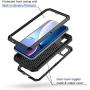 Lanhiem iPhone XR Case, Heavy Duty Shockproof [Tough Armour] Metal Case with Built-in Screen Protector, 360 Full Body Protective Cover for iPhone XR (6.1'' 2018), Dust Proof Design -Black