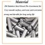 Socell 80 Pieces Dowel Pin Stainless Steel Shelf Support Pin Fasten Elements Shelf Bracket Pegs Cabinet Furniture Shelf Pins Support Assortment Kit