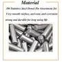 Socell 80 Pieces Dowel Pin Stainless Steel Shelf Support Pin Fasten Elements Shelf Bracket Pegs Cabinet Furniture Shelf Pins Support Assortment Kit Socell 80 Pieces Dowel Pin Stainless Steel Shelf Support Pin Fasten Elements Shelf Bracket Pegs Cabinet Furniture Shelf Pins Support Assortment Kit