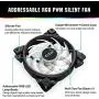 Pccooler 120mm Case Fan Dawn Series, LED RGB Silent Fans - Advanced Lighting Customizations with 7 Colors&10 Lighting Modes - PWM High Performance Cooling Fan (PC-3M120HALO Fan 1 Pack Supplement) Pccooler 120mm Case Fan Dawn Series, LED RGB Silent Fans - Advanced Lighting Customizations with 7 Colors&10 Lighting Modes - PWM High Performance Cooling Fan (PC-3M120HALO Fan 1 Pack Supplement)