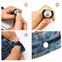 Jeans Buttons Kit Metal Tack Buttons with Install Tools Replacement Jean Buttons 30 Sets 17 mm for DIY Customize Jeans Jackets Pants Shirts Skirts Trousers Handbags Clothes and Garment