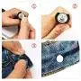 Jeans Buttons Kit Metal Tack Buttons with Install Tools Replacement Jean Buttons 30 Sets 17 mm for DIY Customize Jeans Jackets Pants Shirts Skirts Trousers Handbags Clothes and Garment