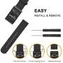 Fintie Band Compatible with Garmin VIVOACTIVE HR, Soft Nylon Sport Straps Adjustable Replacement Watch Bands with Metal Buckle Wristband Compatible Garmin Vivoactive HR Sports GPS Smart Watch, Black Fintie Band Compatible with Garmin VIVOACTIVE HR, Soft Nylon Sport Straps Adjustable Replacement Watch Bands with Metal Buckle Wristband Compatible Garmin Vivoactive HR Sports GPS Smart Watch, Black