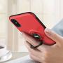 DESOF iPhone X Case, iPhone 10 Case with Ring Holder Kickstand, 360°Adjustable Ring Grip Stand Work with Magnetic Car Mount Anti-Fingerprint Slim Cover for Apple iPhone X (2017) 5.8 inch - Red