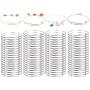 75Pcs Expandable Bangle Bracelet Adjustable Bracelets Blank Wire Bangle for Women DIY Jewelry Making, Silver