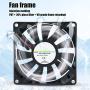 PC Cooling Fan,12V 0.3A 8cm Heat Sink Fan,Silent Vibration Reduction,Strong Heat Dissipation, Compatible with Various PC Case, Suitable for Computer case and Power Cooling