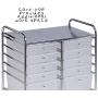 Honey-Can-Do Rolling Storage Cart and Organizer with 12 Plastic Drawers