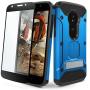 Moto E5 Play / E5 Cruise Case, Evocel [Explorer Series Pro] Premium Full Body Case with Glass Screen Protector, Belt Clip, Metal Kickstand for Motorola Moto E5 Cruise/Moto E5 Play, Blue
