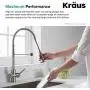 Kraus KPF-1690SFS Britt Pre-Rinse/Commercial Kitchen Faucet with Dual Function Sprayhead in all-Brite Finish, Spot Free Stainless Steel