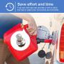 Magicfour Fuel Gas Can Vent Caps, 3 Pack Fuel Gas Can Vent Caps Gas Can Replacement Vent Plug Gas Jug Vent Caps for Gas Fuel Water Can Jug to Allow Faster Flowing