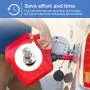 Magicfour Fuel Gas Can Vent Caps, 3 Pack Fuel Gas Can Vent Caps Gas Can Replacement Vent Plug Gas Jug Vent Caps for Gas Fuel Water Can Jug to Allow Faster Flowing