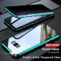 KMXDD Anti-Spy Anti-Peeping Galaxy Note 8 360° Full Body Case,Clear Double Sided Tempered Glass [Magnetic Adsorption] Metal Bumper Protection Privacy Cover for Galaxy Note8 (Green, GalaxyNote8)