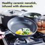 GreenPan Levels Stackable Hard Anodized Ceramic Nonstick, Cookware Pots and Pans Set, 11 Piece, Black