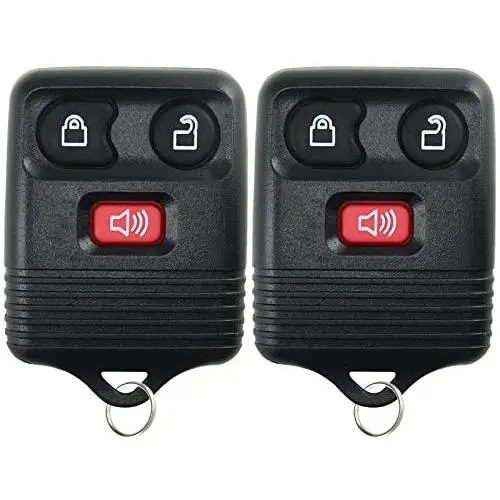 2 Replacement Keyless Entry Remote Control Key Fob Clicker Transmitter 3 Button - Black 2 Replacement Keyless Entry Remote Control Key Fob Clicker Transmitter 3 Button - Black