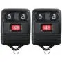 2 Replacement Keyless Entry Remote Control Key Fob Clicker Transmitter 3 Button - Black 2 Replacement Keyless Entry Remote Control Key Fob Clicker Transmitter 3 Button - Black