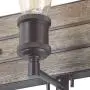LOG BARN Vanity Lights, Bathroom Fixtures in Rustic Wood and Oil Rubbed Metal Finish, Farmhouse Wall Sconces with Adjustable Sockets Over Mirrors LOG BARN Vanity Lights, Bathroom Fixtures in Rustic Wood and Oil Rubbed Metal Finish, Farmhouse Wall Sconces with Adjustable Sockets Over Mirrors