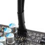 CRJ 4-Pin PWM GPU Dual Fan Splitter Adapter Cable All Black Sleeved for Graphics Cards