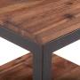 Care Royal Vintage Industrial Farmhouse 43.3 inches Coffee Table with Storage Shelf for Living Room, Accent Cocktail Table, Real Natural Reclaimed Wood, Sturdy Rustic Brown Metal Frame, Easy Assembly