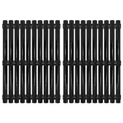 Hongso Porcelain Steel Cooking Grid Grates Replacement Parts for Brinkmann, Sunbeam, Nexgrill 720-0697E, Grill Master 720-0697 and Uniflame Gas Grills, 17 3/16 inch BBQ Grill Parts, 2-Pack (PCI812)