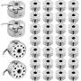 4 Pieces Sewing Machine Bobbin Case Bobbin Holder with 30 Pieces Metal bobbins, for Front Loading 15 Class Machines 4 Pieces Sewing Machine Bobbin Case Bobbin Holder with 30 Pieces Metal bobbins, for Front Loading 15 Class Machines