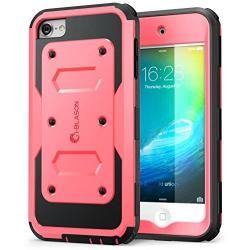 i-Blason Armorbox Case Designed for iPod Touch 7/6/5, Full Body Case with Built-in Screen Protector for Apple iPod Touch 5th/6th/7th Generation, Pink