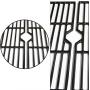 Hongso Porcelain Coated Cast Iron Cooking Grid Grates Replacement for Charbroil 463250210, 463250211, 463250212, 463251413, 463251414, 466251413; Thermos 461633514,PCF123 2 Set