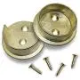 Nuk3y Heavy Duty Metal Steel Closet Pole Socket Set 1-1/2'' (Polished Brass) Nuk3y Heavy Duty Metal Steel Closet Pole Socket Set 1-1/2'' (Polished Brass)