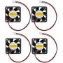 4 Set 40mm 12V Dc Fan + Heatsink Kit with pre-Applied Thermal Conductive Adhesive Tape