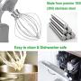 K45WW Dishwasher Safe Wire Whip Attachment 6 Wire Whisk Upgrade Real Stainless Steel Fits KitchenAid Tilt-Head Stand Mixer for Egg Heavy Cream Beater, Cakes Mayonnaise