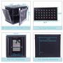 TUFFIOM 9U Casters Network Cabinet Enclosure, Wall Mount Rack w/Wheels, Deluxe 19 inch IT Series Server Date Devices (Fully Assembled, Cooling Fan, Locked Door,Adjustable Mounting Rails)