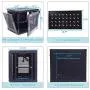 TUFFIOM 9U Casters Network Cabinet Enclosure, Wall Mount Rack w/Wheels, Deluxe 19 inch IT Series Server Date Devices (Fully Assembled, Cooling Fan, Locked Door,Adjustable Mounting Rails)
