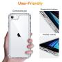 ESR Air Armor Designed for iPhone SE 2020 Case/iPhone 8 Case [Shock-Absorbing] [Scratch-Resistant] [Military Grade Protection] Hard Polycarbonate + Flexible Polymer Frame, for iPhone SE 2020/8, Clear