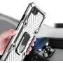 Military Grade for iPhone 8 Case iPhone 7 Case iPhone SE 2020 Metal Rotating Ring with Kickstand Holder Armor Heavy Duty Shockproof Drop Protective Cover for iPhone 8/7/SE 2020 Phone Case (Sliver)