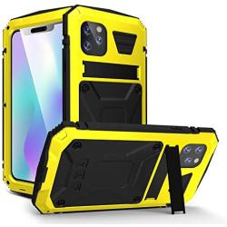 WintMing Compatible with iPhone 11 Case Aluminium Metal Waterproof Case Built-in Screen Shockproof Dustproof Full Body Protector Case Heavy Duty Cover with Kickstand