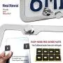 Aootf License Plate Anti Theft Screws - Rust Resistant License Plate Bolt Fasteners |Corrosion Resistant Zinc Metal Safety Screw Caps|Security Screws for Protection Plates on Cars Trucks -Set of 8