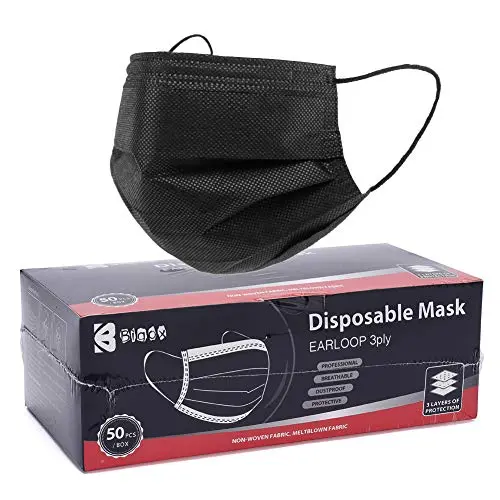 Bigox Face Mask Black 50Pcs Bigox Face Mask Black 50Pcs