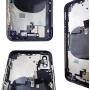 CELL4LESS Back Housing Assembly Metal Frame w/Back Glass - Wireless Charging pad - Sim Card Tray and Camera Frame and Lens for iPhone X (Space Gray)