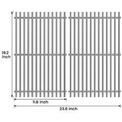 Stanbroil Stainless Steel Cooking Grates for Weber Summit 400 Series Summit E/S 450/440/460/470 Gas Grills With Smoker Box, Replacement Parts for Weber 67550 - Set of 2