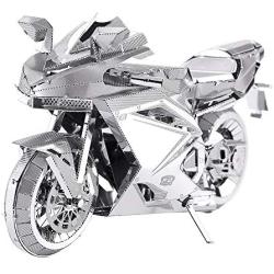 Piececool 3D Metal Model Kits- Motorcycle, DIY 3D Metal Puzzle for Adults, Great Birthday Gifts